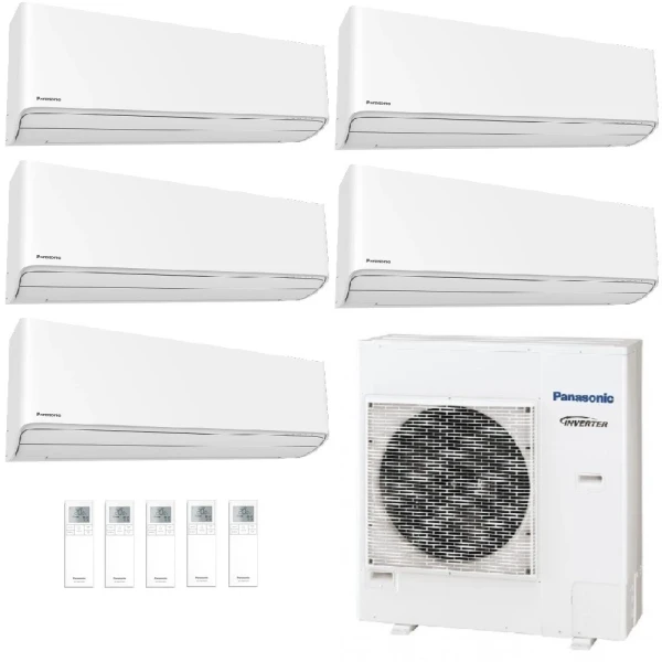 Acondicionado Panasonic Cinco Split 9+9+9+9+9 Z Etherea CU-5Z90TBE