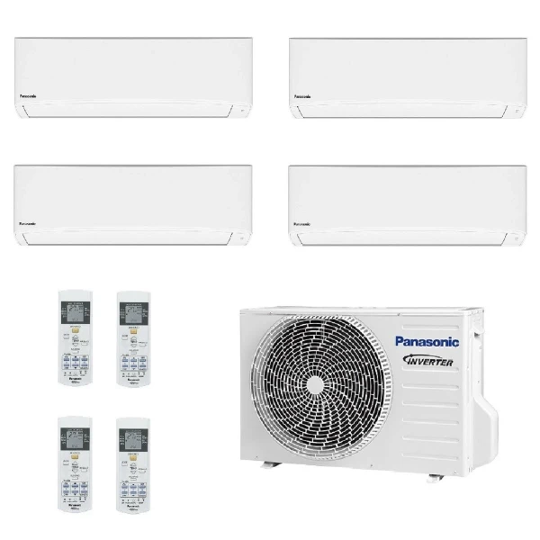 Acondicionado Panasonic Cuatro Split 5+5+5+5 TZ compacto CU-4Z68TBE