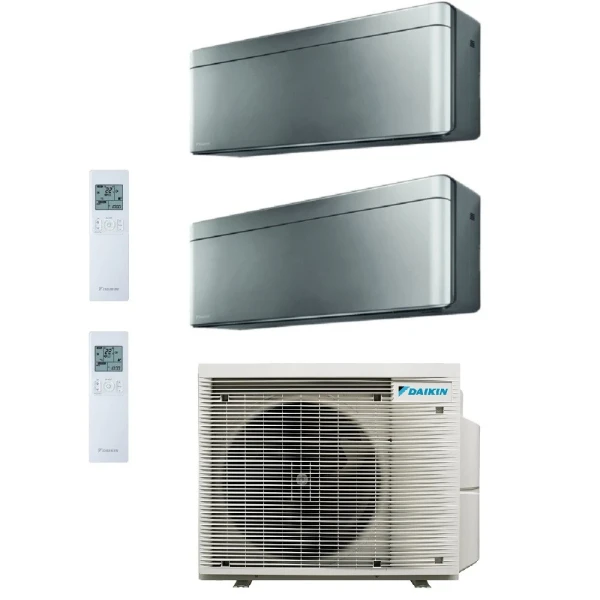 Daikin Dual Split FTXA20CS FTXA20CS 2MXM40A9 Stylish Total Silver