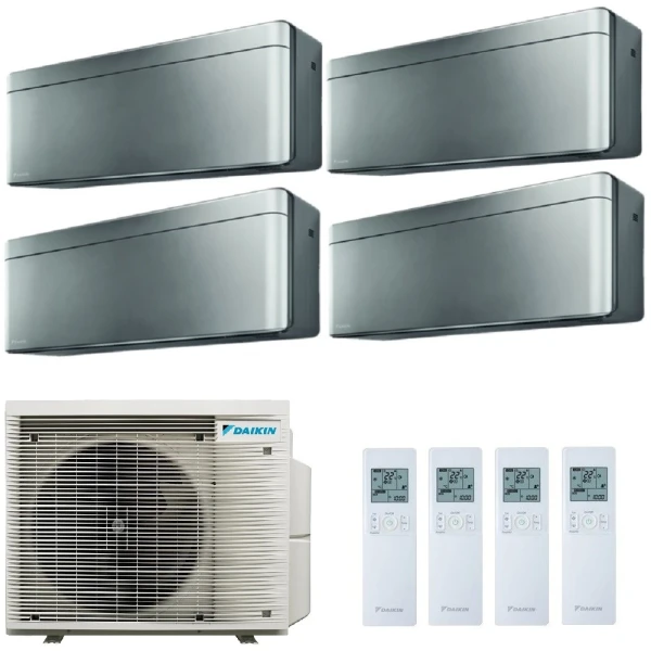 Daikin Cuatro Split 7+7+7+7 Stylish Total Silver 4MXM68A9