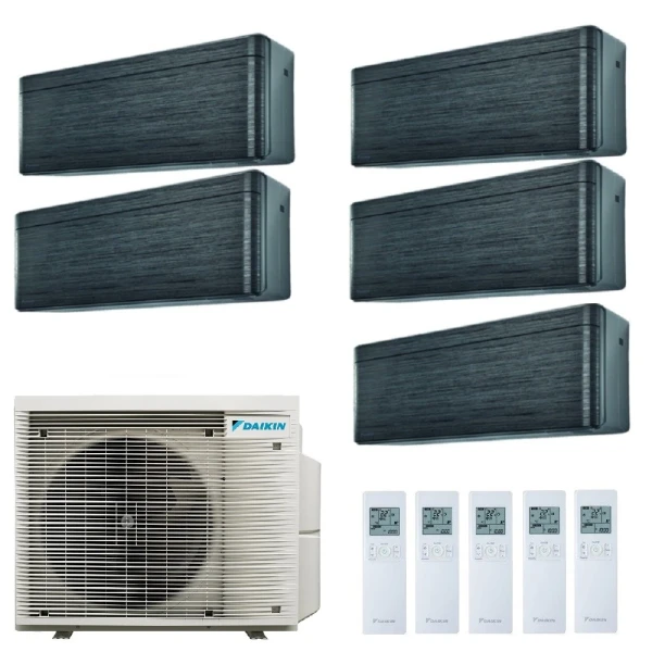 Aire acondicionado Daikin Cinco 7+7+7+9+9 Stylish Blackwood 5MXM90A9