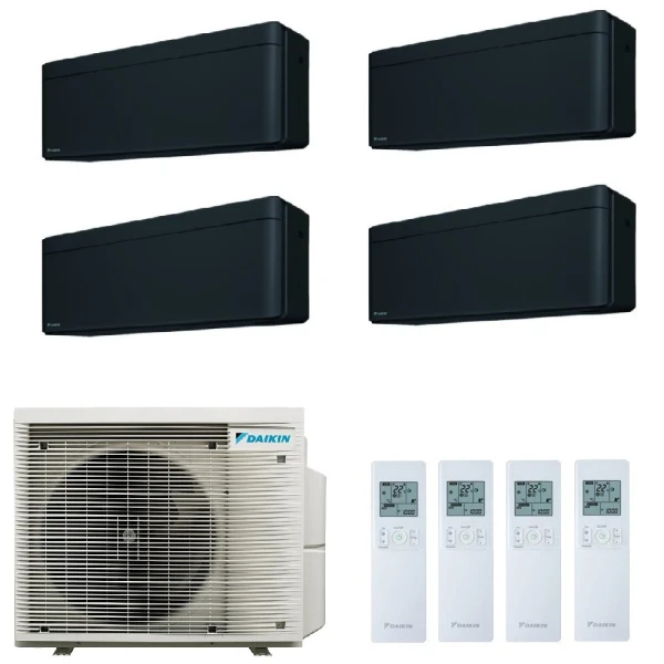 Daikin Cuatro Split 7+7+7+7 Stylish Total Black 4MXM68A9