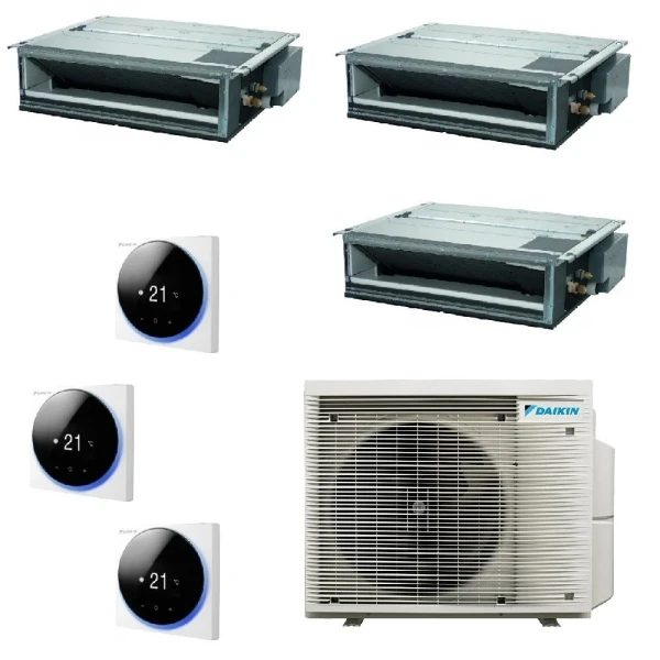 Aire acondicionado Daikin Tres Split 9+9+9 FDXM-F9 BRC1H52 3MXM52A9