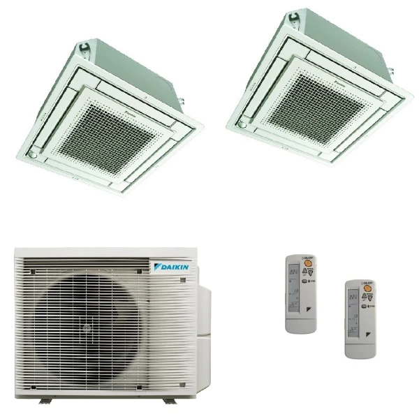 Aire acondicionado Daikin Dual Split 9+9 Cassette 2MXM50A9 BRC7F530W