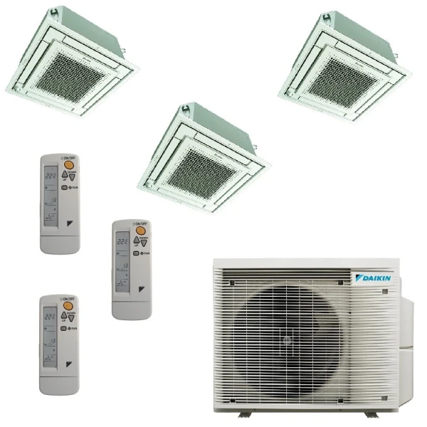 Daikin Tres Split 9+9+9 Cassette BRC7F530W 3MXM52A9