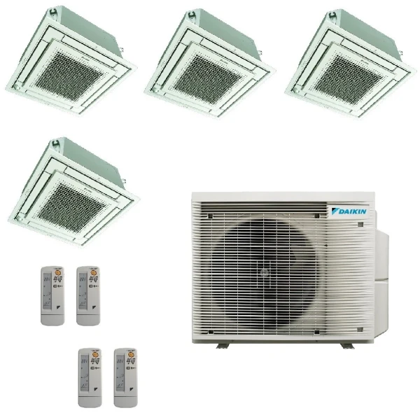 Daikin Cuatro Split 9+9+9+9 Cassette BRC7F530W 4MXM68A9