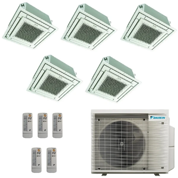 Daikin Cinco Split 9+9+9+9+9 Cassette BRC7F530W 5MXM90A9