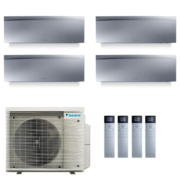 Daikin Cuatro Split 7+7+7+7 Emura 3 Plateado 4MXM68A9