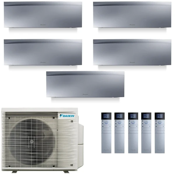 Aire acondicionado Daikin Cinco 7+7+7+9+9 Emura 3 Plateado 5MXM90A9