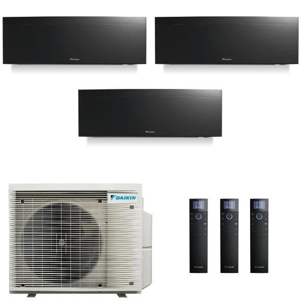 Aire acondicionado Daikin Tres Split 7+7+7 Emura Negro 3MXM40A9