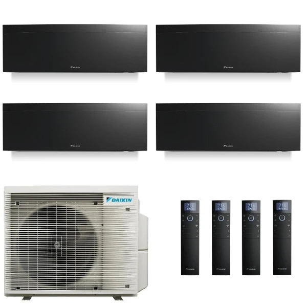 Daikin Cuatro Split 7+7+7+7 Emura 3 Negro 4MXM68A9