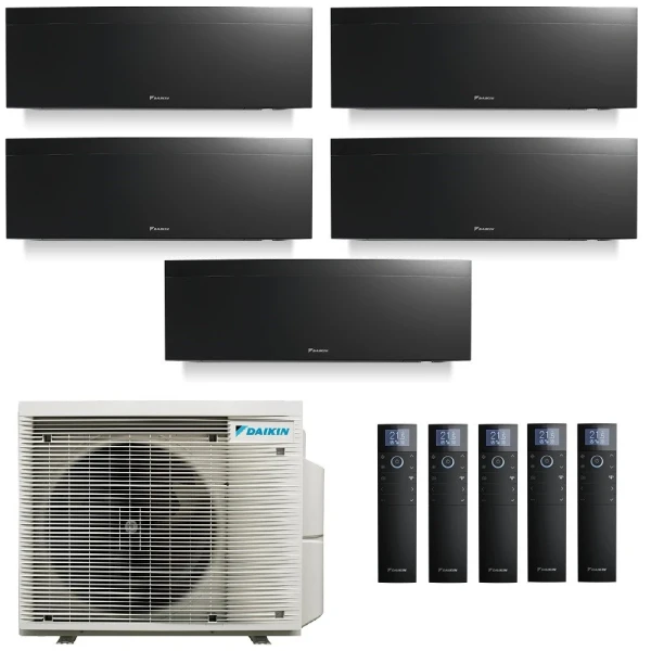 Aire acondicionado Daikin Cinco 7+7+7+9+9 Emura 3 Negro 5MXM90A9