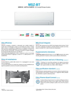 Aire acondicionado Mitsubishi Mono Split 9 Btu Pared MSZ-BT