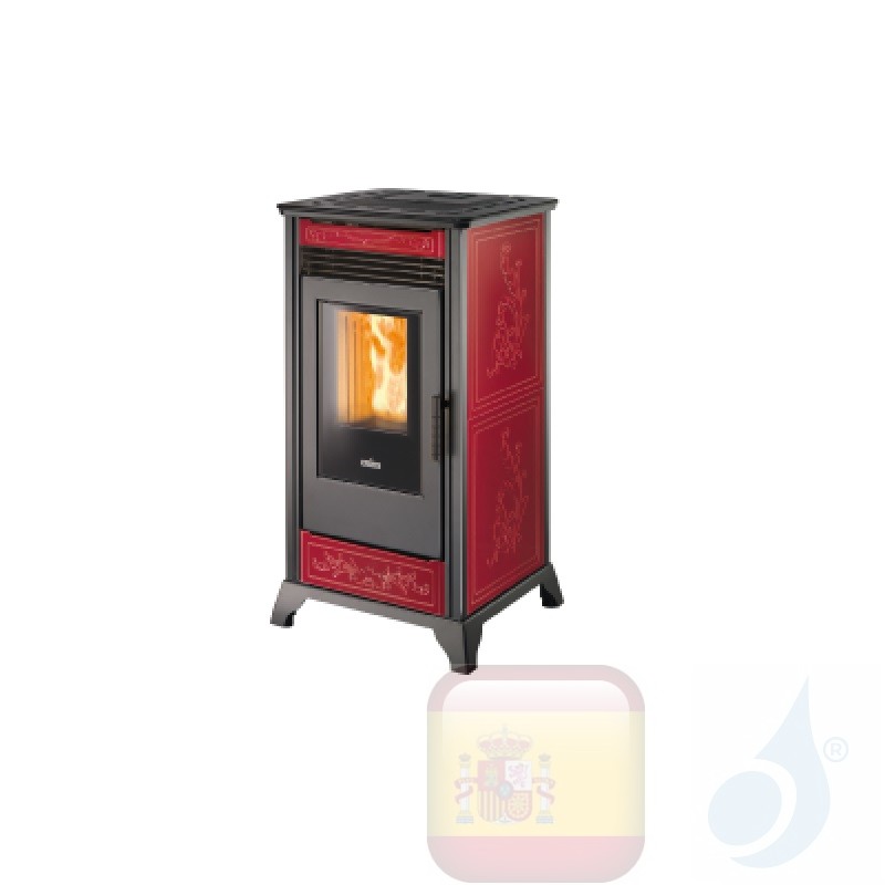 Estufa termo de pellets Ravelli 12 kW HRV 120 COUNTRY Bordeaux